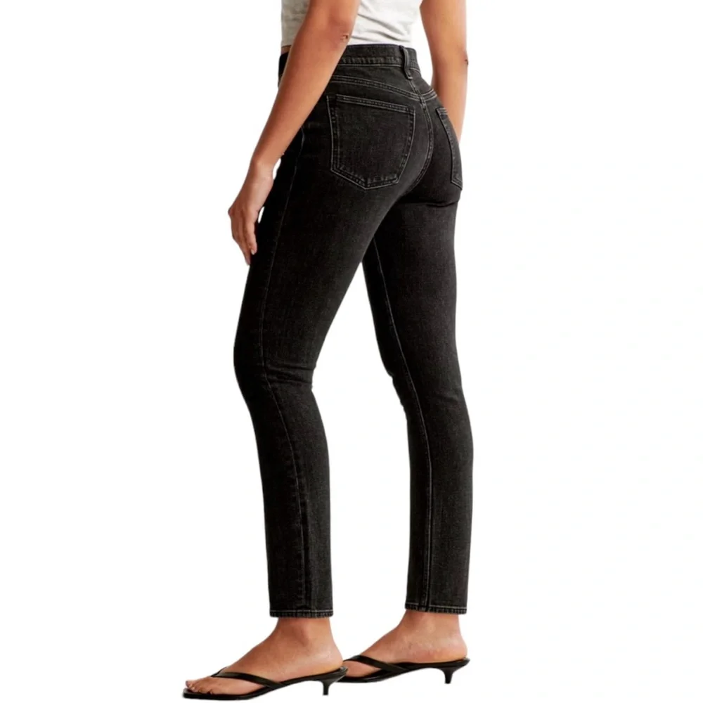 Abercrombie Fitch 0 (25) Skinny High Rise Jeans Women’s Black Stretch